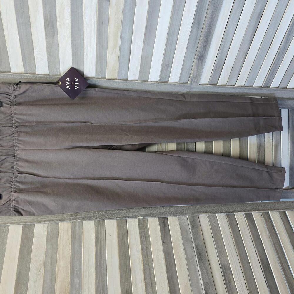 Mid Rise Skinny Ponte Pants | Ava & Viv | X (14W)